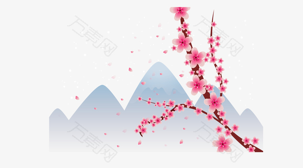 日本富士山浪漫樱花
