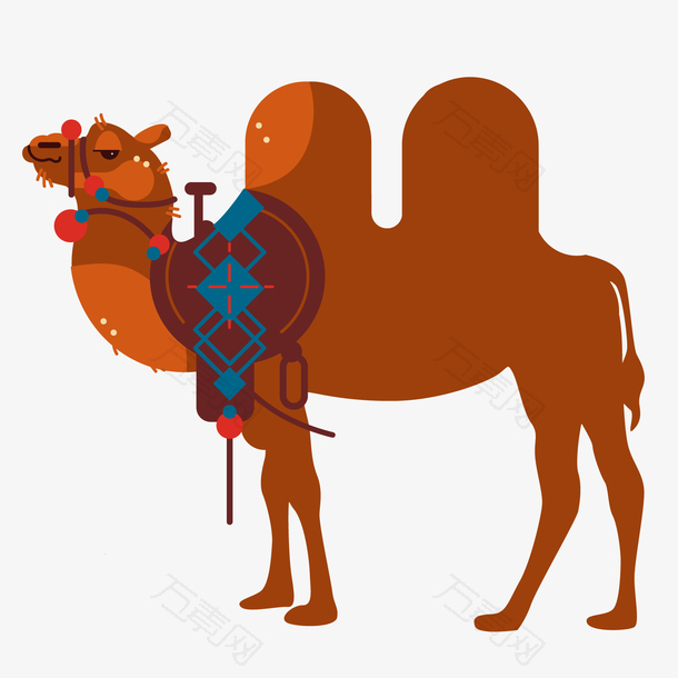 矢量一只骆驼下载