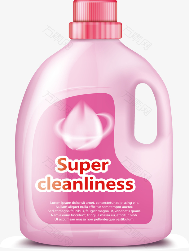 粉色瓶子洗衣液
