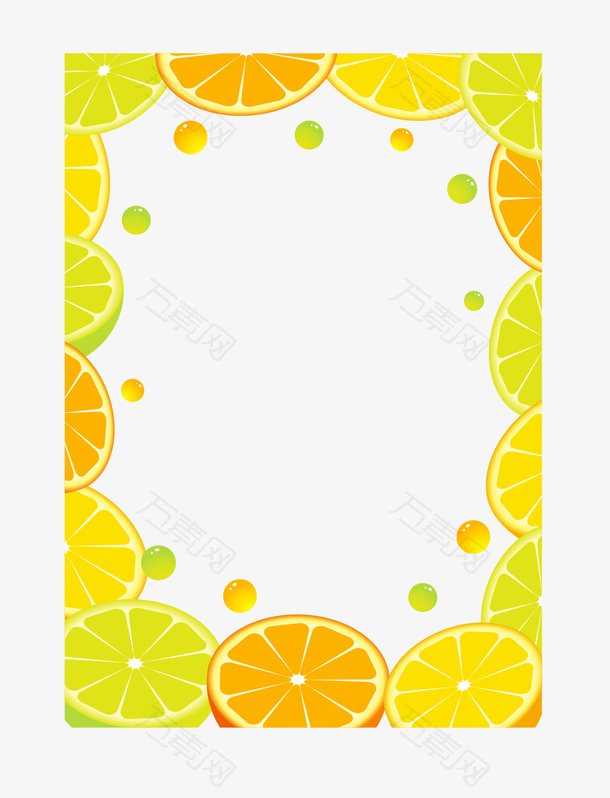 橙子背景标签海报素材