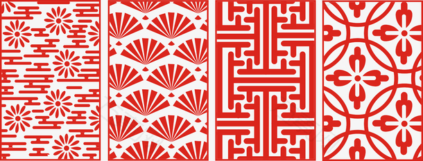 中国风传统花纹矢量素材