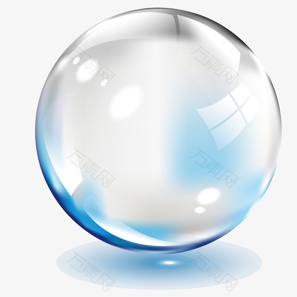 矢量装饰玻璃球体