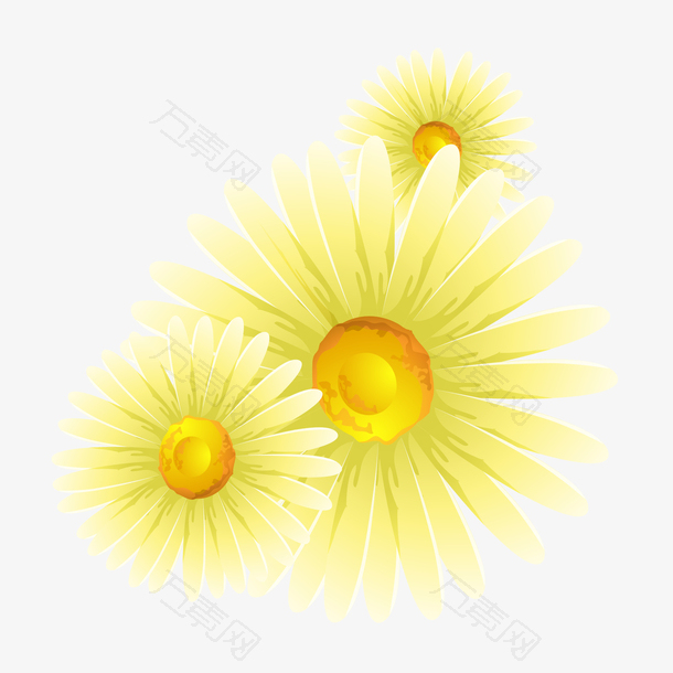 黄色精美向日葵