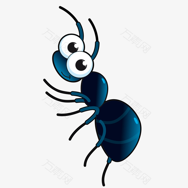 卡通可爱的小蚂蚁