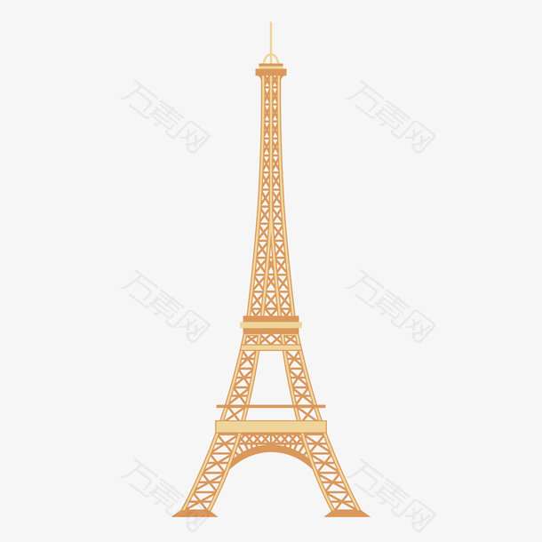 一座精致的巴黎铁塔