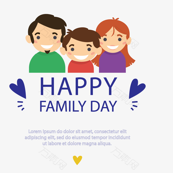 幸福家庭的海报设计