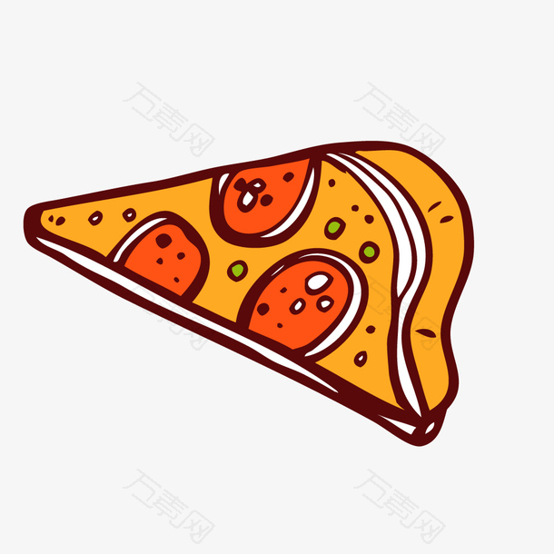 三角披萨餐饮行业西餐美食图标素