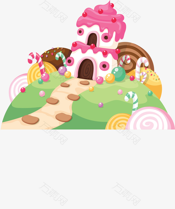粉红奶油蛋糕小屋