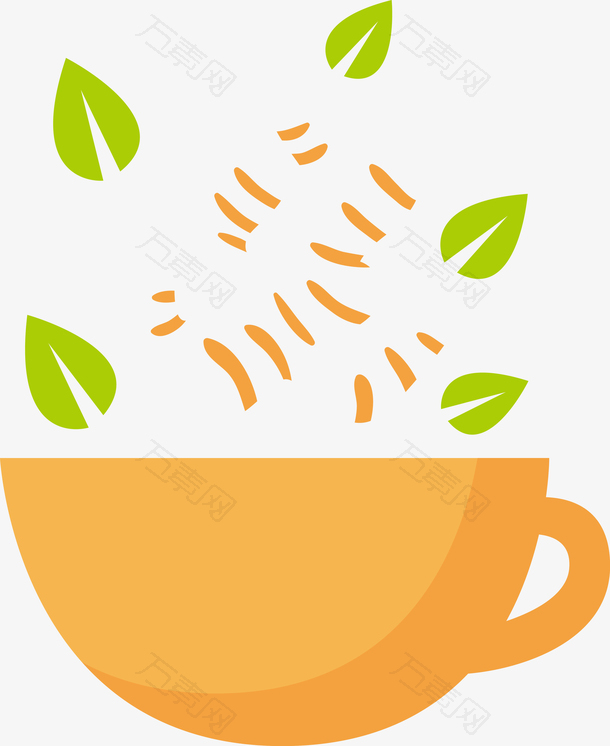 茶叶制作飘起的茶叶