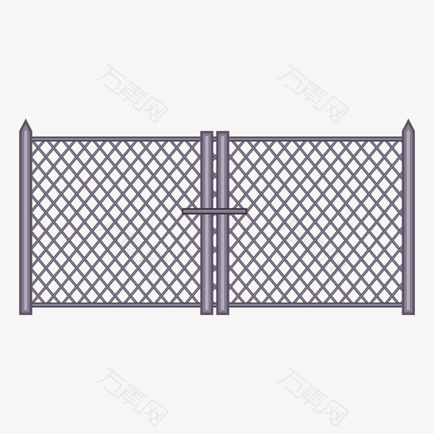 矩形网格栅栏门