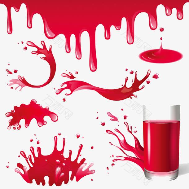 新鲜果汁素材广告图片