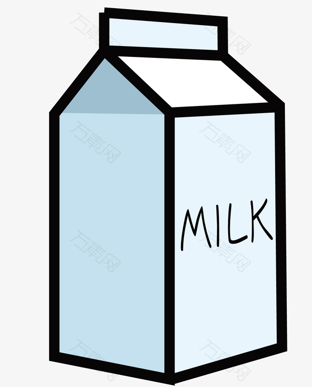 一瓶白色的牛奶