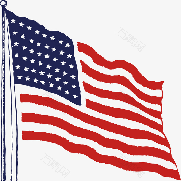 美国国旗png矢量素材