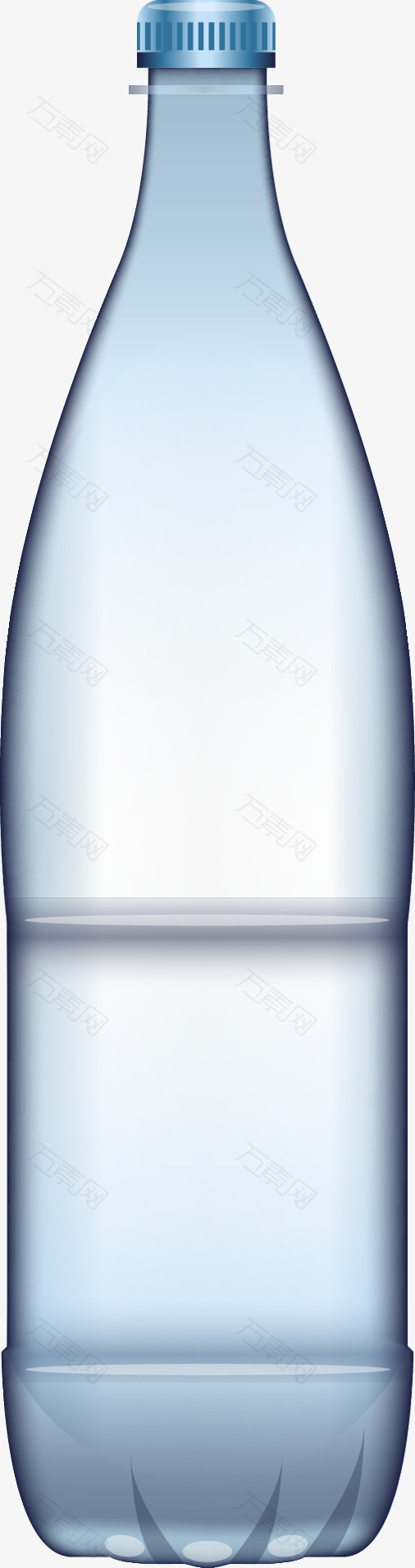 创意塑料瓶子矢量图