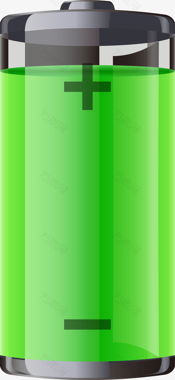 绿色环保电池素材图