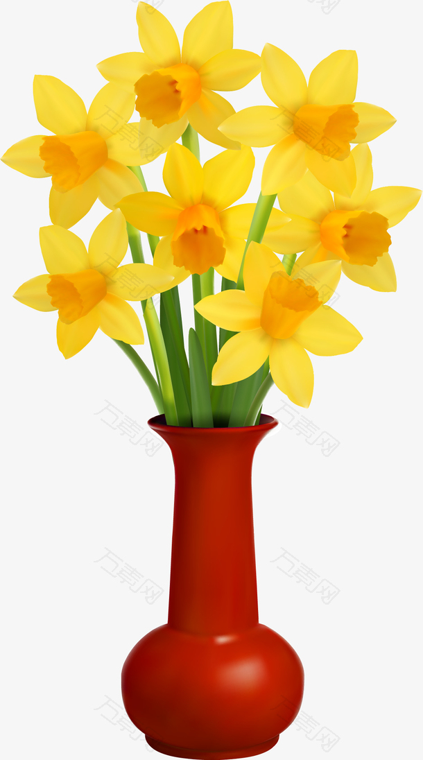 黄色小花花瓶