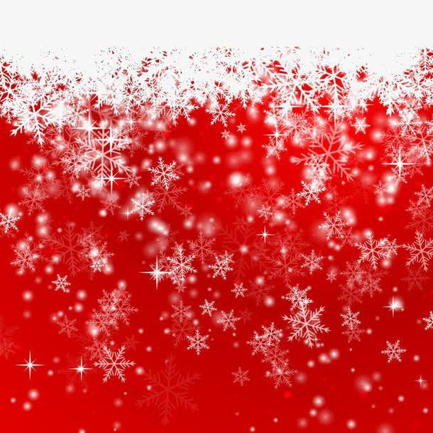 雪花红色的圣诞背景
