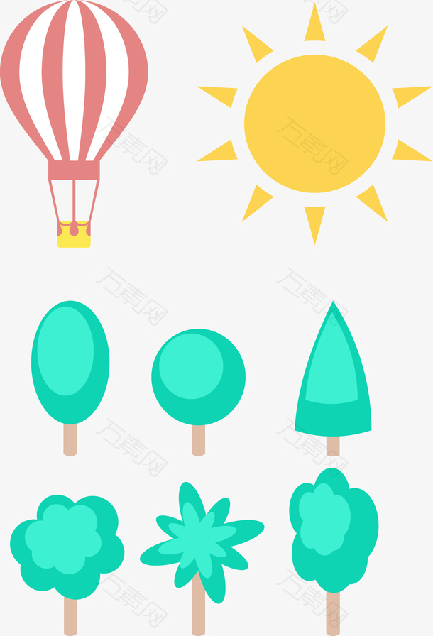 太阳大树热气球