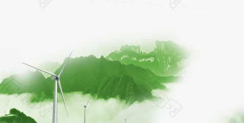 绿色的山