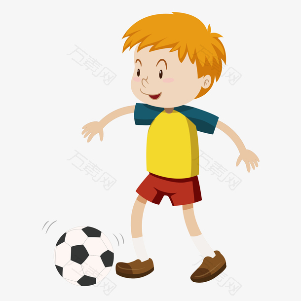 踢足球运动免抠元素