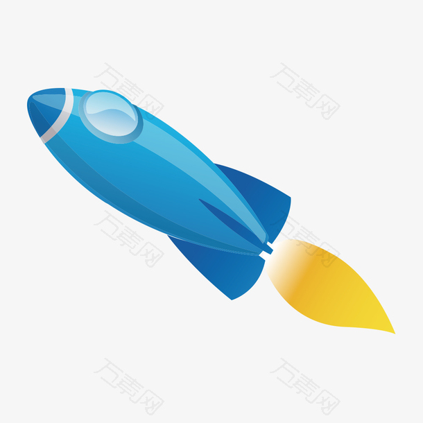 蓝色火箭宇宙飞船不明飞行器卫星