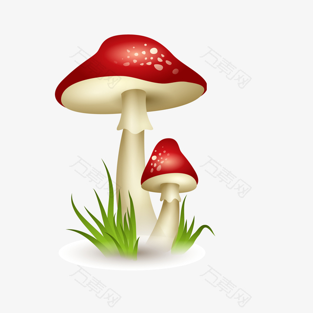 卡通蘑菇植物设计
