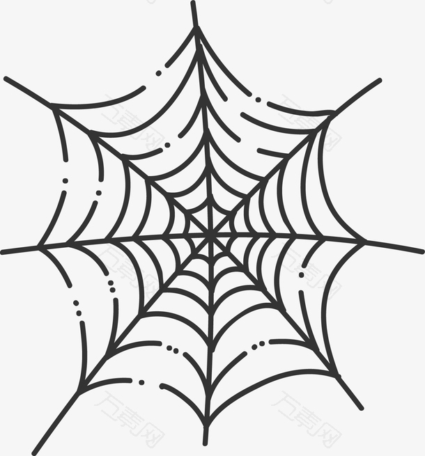 万圣节黑色蜘蛛网