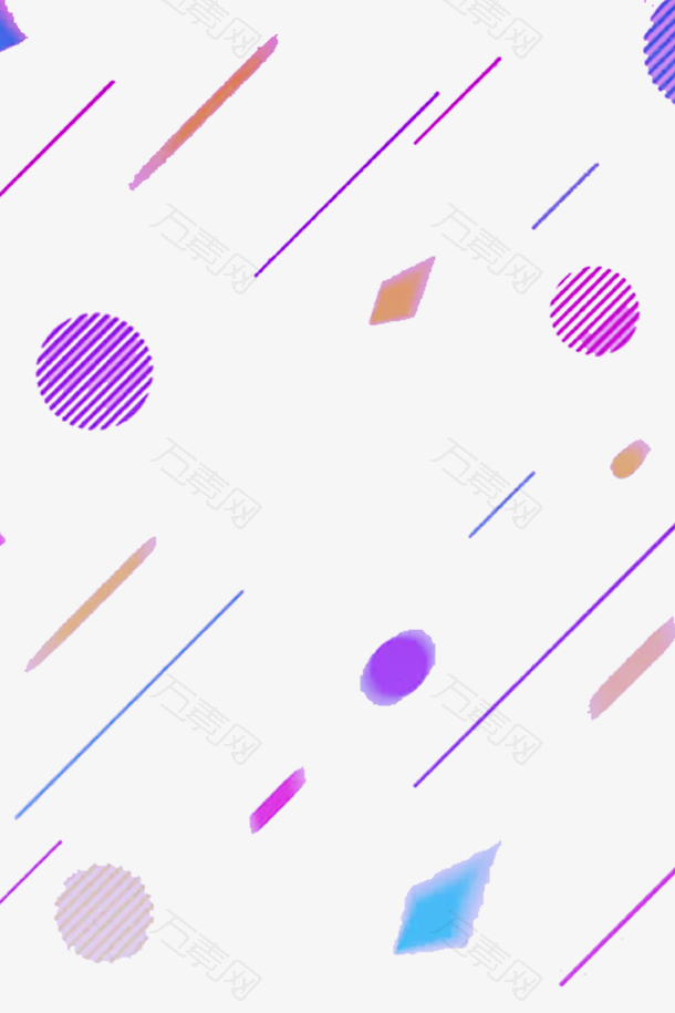 淡紫色渐变炫丽几何图案
