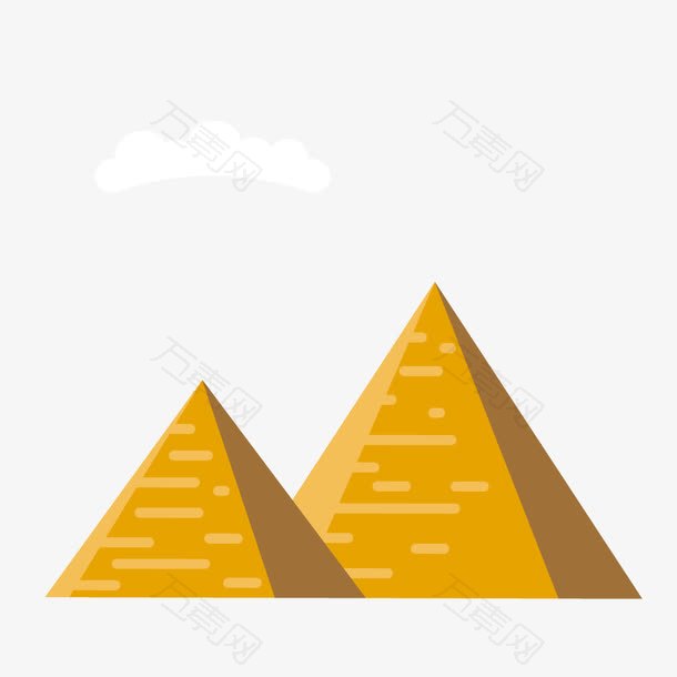 世界旅游海报金字塔设计素材