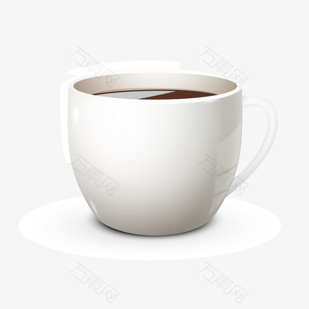 矢量陶瓷杯子咖啡
