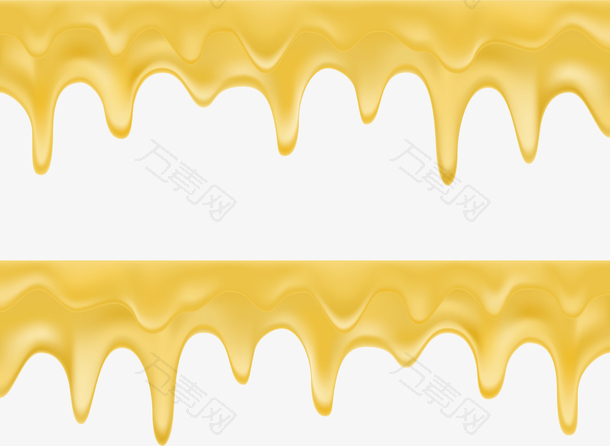 金黄色蜂蜜装饰边框