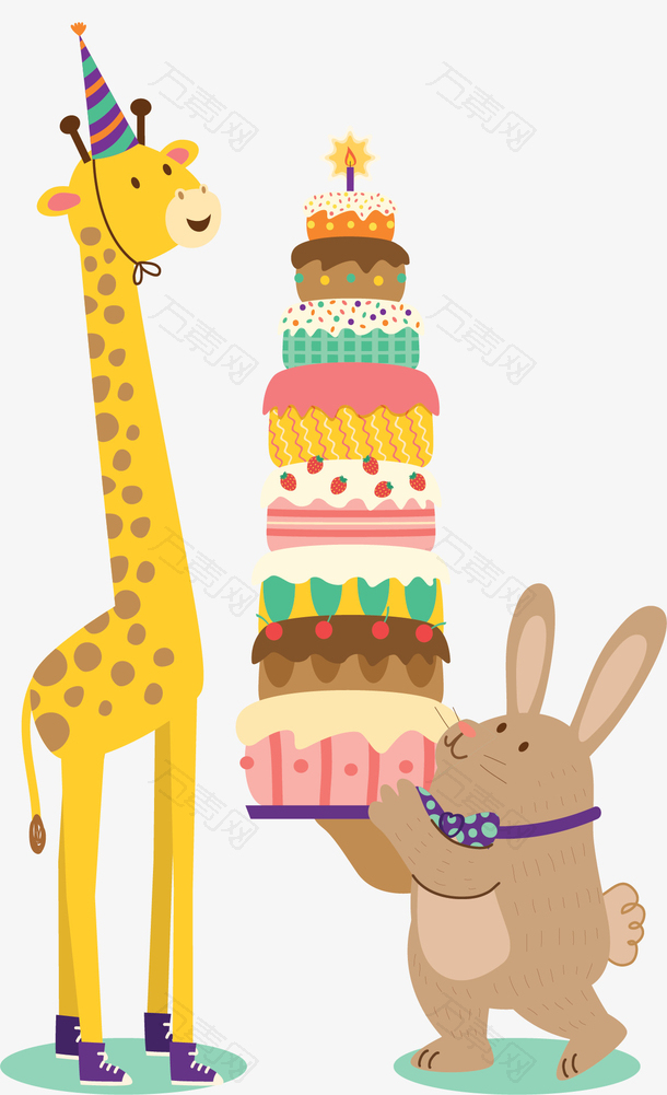送给长颈鹿的蛋糕