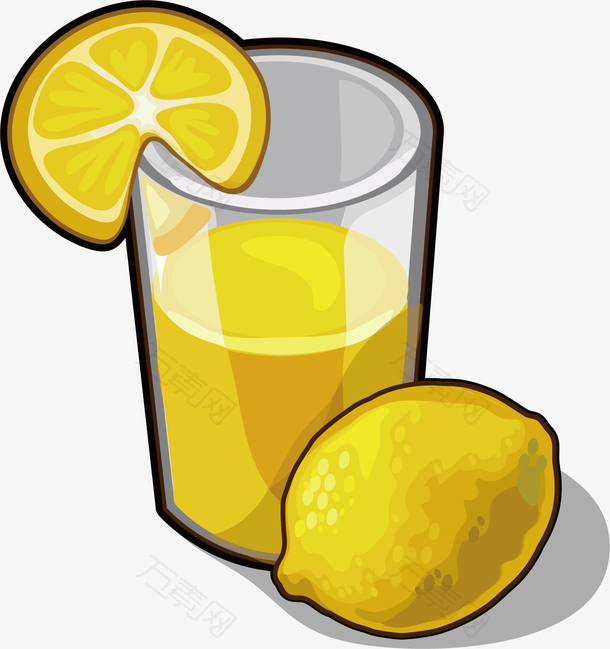 柠檬汁矢量图