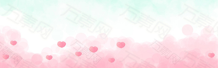 淡雅粉色banner