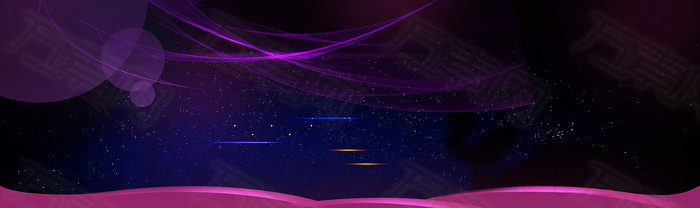 紫色星空梦幻背景