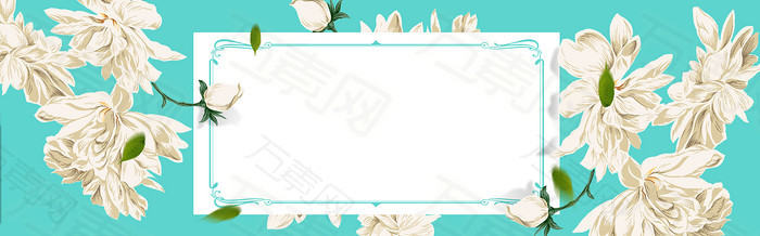 清新花朵banner