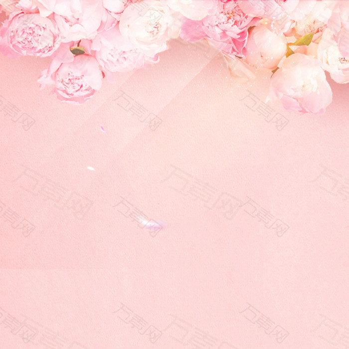 粉色花朵浪漫PSD分层主图背景素材
