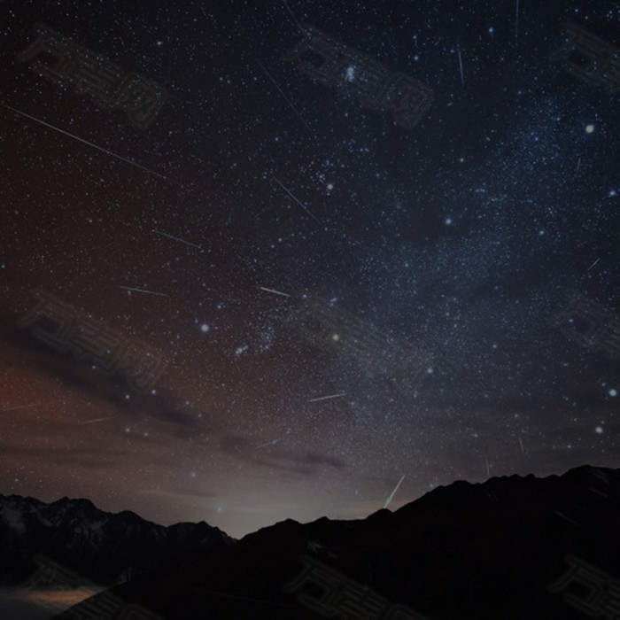 梦幻夜空素材