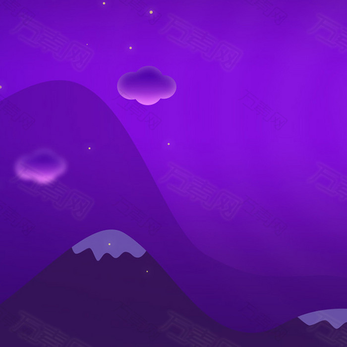 紫色梦幻山头背景