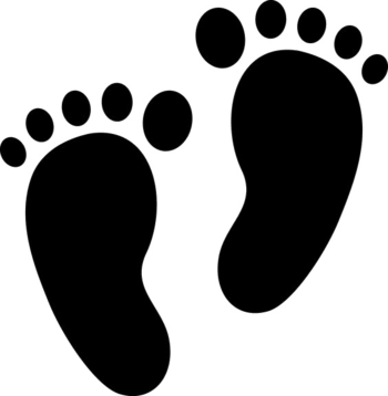 脚印剪影