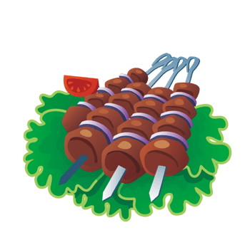 卡通烤串图片-卡通烤串设计素材-卡通烤串素材免费下载-万素网