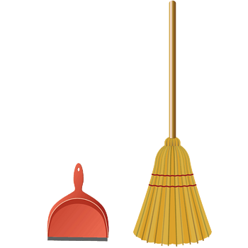 卡通扫把
