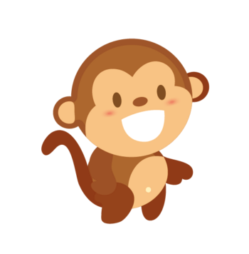 开心的小猴子微信头像图片