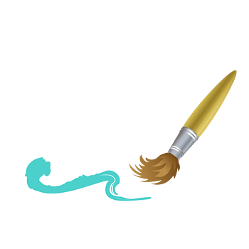 卡通毛笔