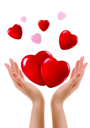 手捧爱心