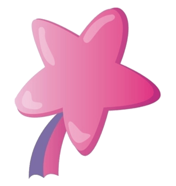 粉色五角星卡通形象图片
