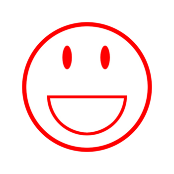 红色笑脸