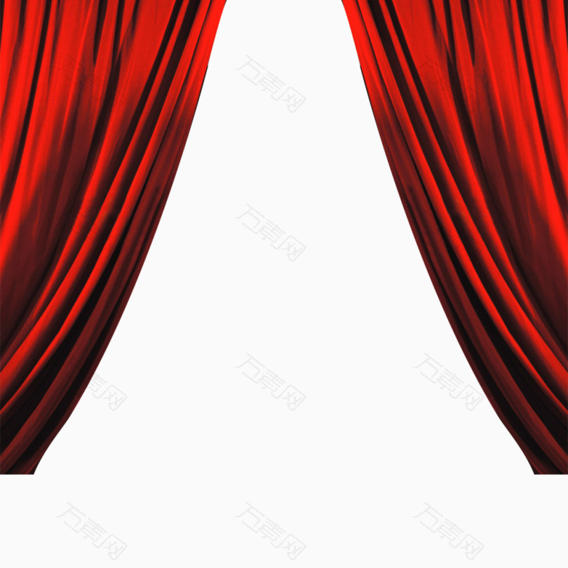 红色帘子图片素材
