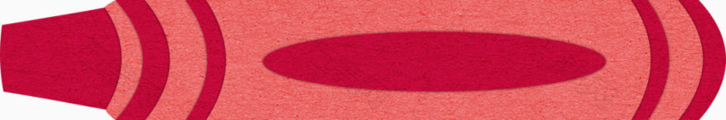 红色卡通水彩笔