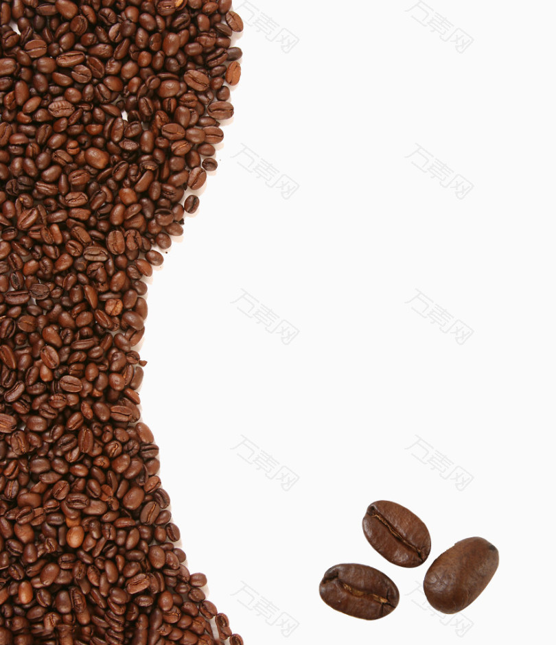 咖啡豆底纹免费下载